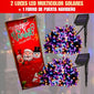 PACK NAVIDEÑO (2 LUCES LED SOLARES + 1 FORRO NAVIDEÑO PARA PUERTA)